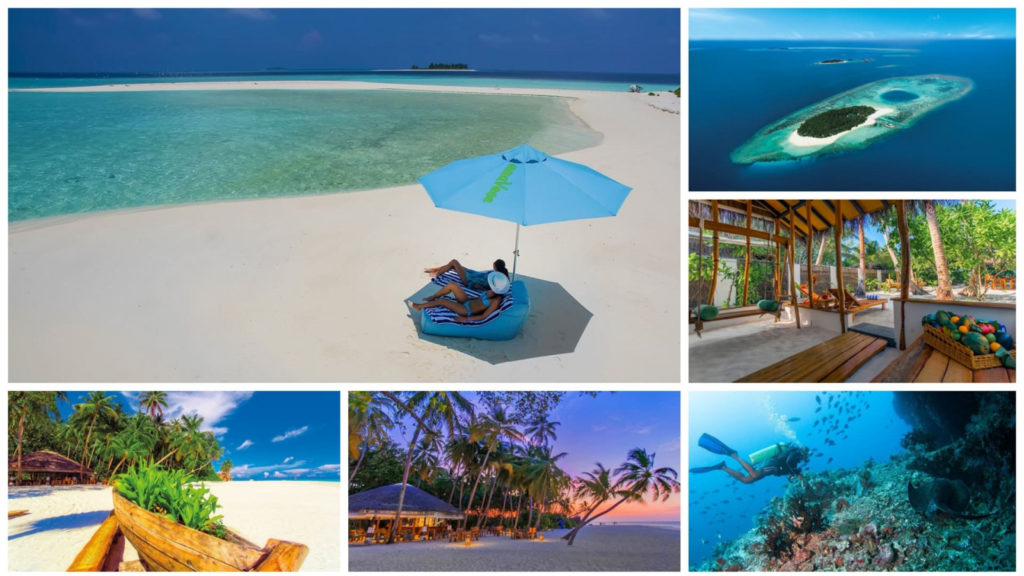 Maldive - Atollo Di Dhaalu - Aaaveee Nature’s Paradise  - da 1.814 Euro 
: L’isola vanta due ampie spiagge di sabbia bianca lambite da un mare cristallino, la cui rigogliosa barriera corallina, situata a soli 50 metri, è facilmente raggiungibile a nuoto ed è popolata da una ricca fauna marina. Ideale per il relax e per lo snorkeling