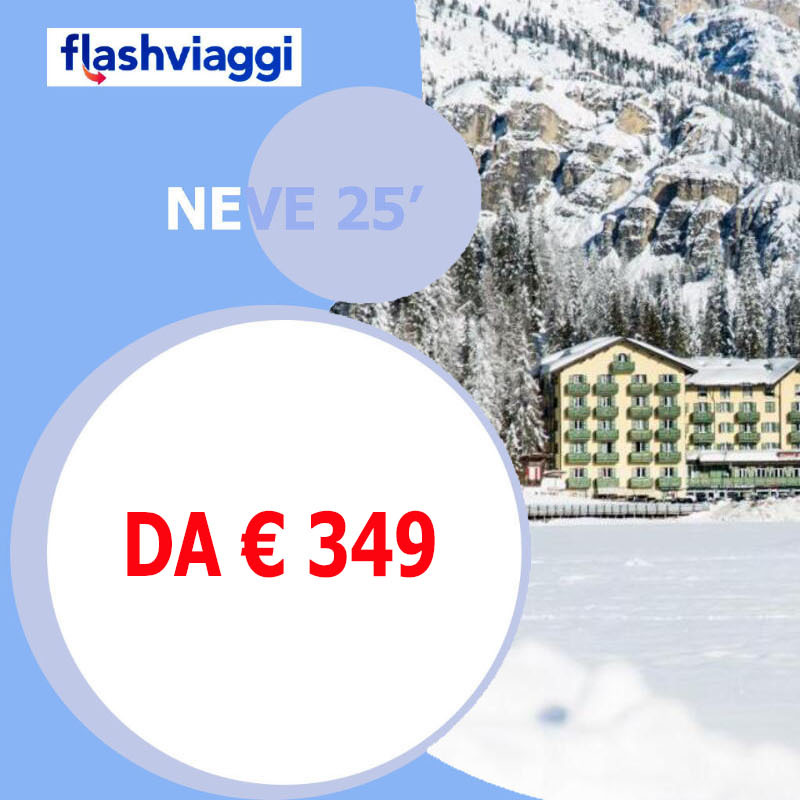 Hotel Misurina  - da 349 Euro
 Da Cortina d’Ampezzo, passando per il passo delle Tre Croci, si raggiunge Misurina, una rinomata località invernale ed estiva che, con il suo romantico lago, si trova nel cuore delle Dolomiti, a 1.756 metri di altezza.