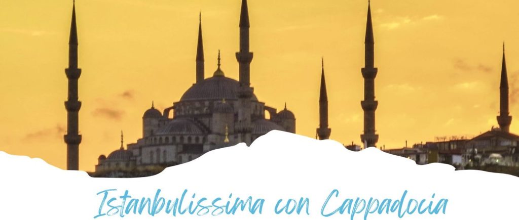 TURCHIA - ISTANBULISSIMA CON CAPPADOCIA 8 GIORNI-7 NOTTI
 Ogni VENERDI tra il 04/04/2025 e il 31/10/2025 da 882 Euro 
Fare un viaggio in Turchia è un’esperienza indimenticabile, per il patrimonio storico, per i suoi abitanti molto ospitali e calorosi, la cucina è ottima e le città sono ricche di magnifici palazzi. Un fascino unico e magico avvolge la Turchia, un paese dai mille volti, una terra che unisce memorie storiche, archeologiche di grande interesse e bellezze naturali uniche collocata in una straordinaria posizione, a cavallo fra Europa e Asia, tra Occidente e Oriente.