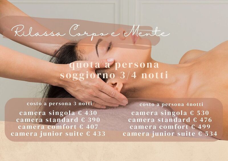 RILASSA CORPO E MENTE- HOTEL DUE MARI & BENESSERE AQVADEI- 3/4 NOTTI
Offerta valida dall’ 8 Agosto al 31 agosto 2025 dal 8 al 17 soggiorno minimo 4 notti da 390 €