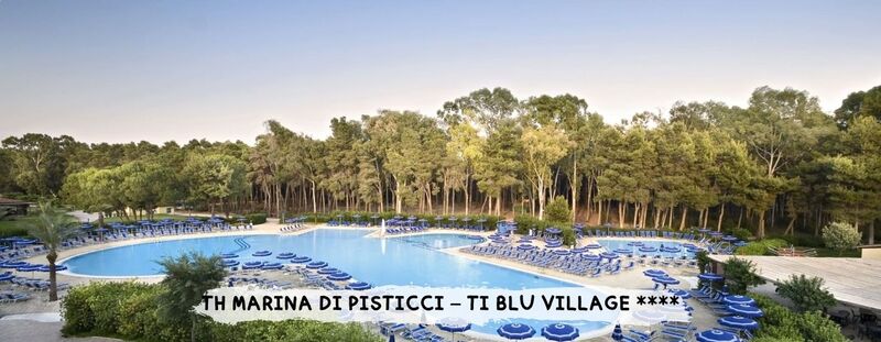 TH MARINA DI PISTICCI – TI BLU VILLAGE **** a partire da € 477
Circondato da un parco privato di oltre 100 ettari, si ispira allo stile tipico della “Città Bianca” di Ostuni, con costruzioni perfettamente integrate nel paesaggio e distribuite intorno alla piazzetta centrale.  Trattamento di Soft All inclusive + Tessera club inclusa
