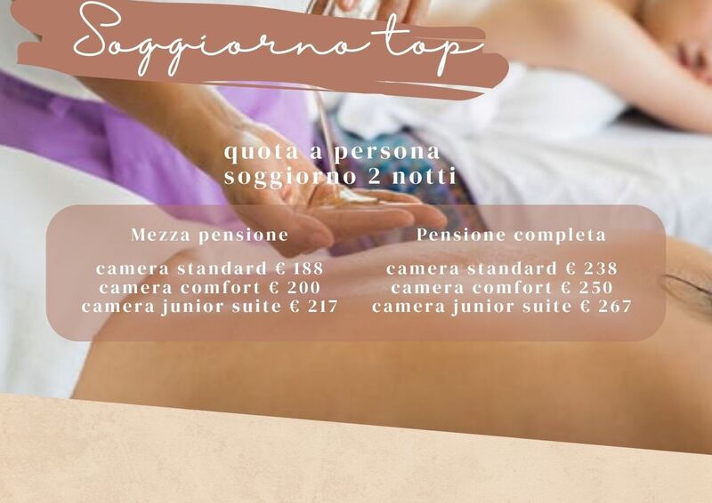 SOGGIORNO TOP 2 NOTTI - FINO AL 17 GENNAIO 2027
HOTEL DUE MARI & BENESSERE AQVADEI da 188 € 
Soggiorno pensato per chi desidera regalarsi breve o lungo soggiorno di magica armonia, godendo di trattamenti e attenzioni davvero speciali