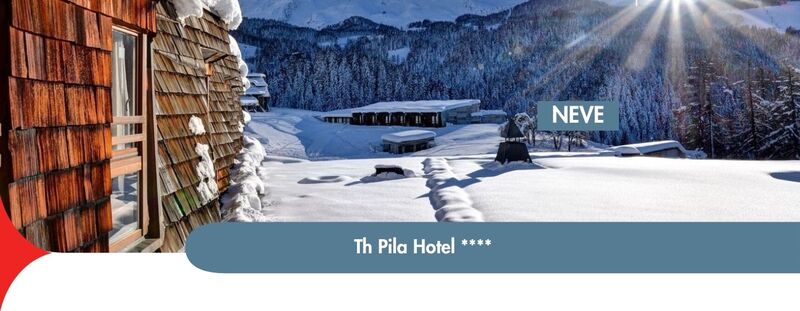 TH PILA HOTEL **** - da 72 Euro a notte 

L’Hotel a 1.800 metri di altitudine, dispone di 249 camere confortevoli di diverse tipologie. Sono presenti camere Classic singole e matrimoniali doppie, triple e quadruple, camere family e family plus, tutte dotate dei migliori comfort quali TV Lcd 32″, piumoni termici, cassetta di sicurezza e frigobar.