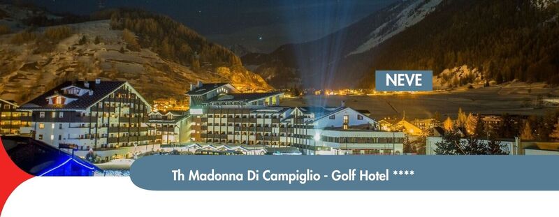 TH MADONNA DI CAMPIGLIO - GOLF HOTEL **** - 160 Euro a notte 
Lo scenario delle Dolomiti di Brenta
Il TH Madonna di Campiglio - Golf Hotel si trova all'interno del Parco Adamello - Brenta, nella soleggiata piano di Campo Carlo Magno, poco lontana dal centro di Madonna di Campiglio. E' una residenza storica dotata di tutti i comfort di una moderna struttura ricettiva. Lasciati incantare anche tu dallo splendore delle cime e da questa località vivace, ricca di storia e proposte!
