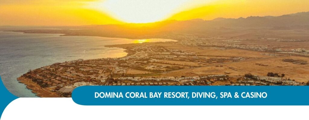 PARTENZE SPECIALI 30 AGOSTO 6 E 13 SETTEMBRE
DOMINA - BELLAVISTA - HAREM - OASIS - CORAL BAY RESORT, DIVING,
SPA & CASINO da 820 Euro  ADEGUAMENTO CARBURANTE INCLUSO
Una delle destinazioni più affascinanti del Mar Rosso, che si estende su un’area di un milione di metri quadrati. Paradiso incastonato tra
bellissime barriere coralline. Il Domina Coral Bay si trova nel cuore di Sharm El Sheikh, a pochi km dall’aeroporto e da Naama Bay.
Una straordinaria spiaggia privata lunga 1,8 km con 3 piattaforme galleggianti e un esclusivo lago salato, conquisteranno il tuo cuore.